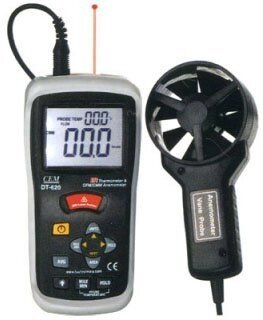 DT-620 измеритель скорости воздуха и температуры от компании ООО "АССЕРВИС" лабораторное оборудование и весы по низким ценам. - фото 1