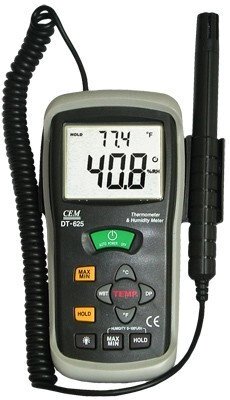 DT-625 термогигрометр от компании ООО "АССЕРВИС" лабораторное оборудование и весы по низким ценам. - фото 1