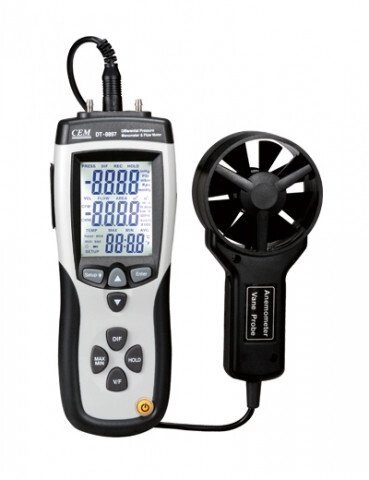 DT-8897 дифференциальный манометр, совмещенный с анемометром и расходомером от компании ООО "АССЕРВИС" лабораторное оборудование и весы по низким ценам. - фото 1