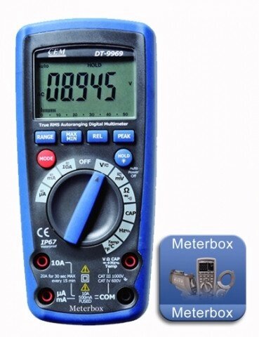 DT-9969 - мультиметр профессиональный True RMS от компании ООО "АССЕРВИС" лабораторное оборудование и весы по низким ценам. - фото 1