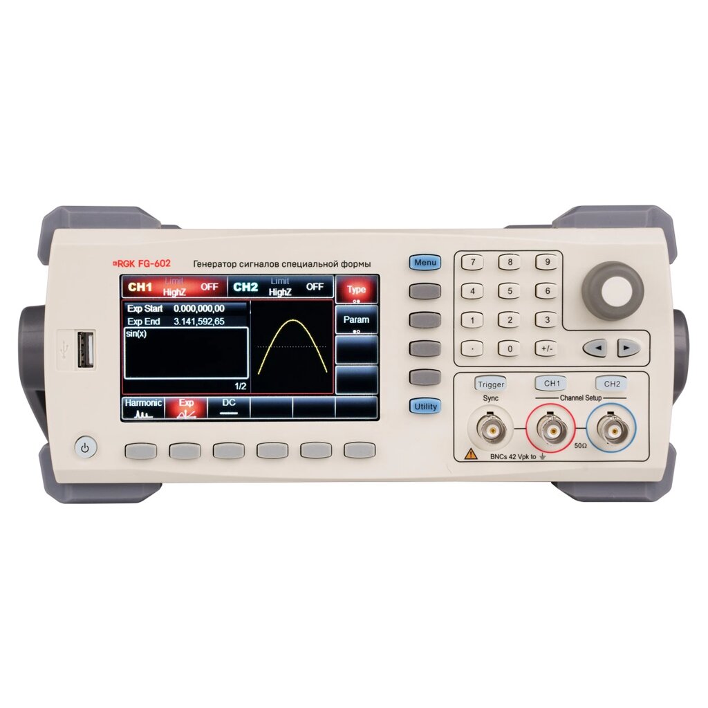 Генератор сигналов специальной формы RGK FG-602 от компании ООО "АССЕРВИС" лабораторное оборудование и весы по низким ценам. - фото 1