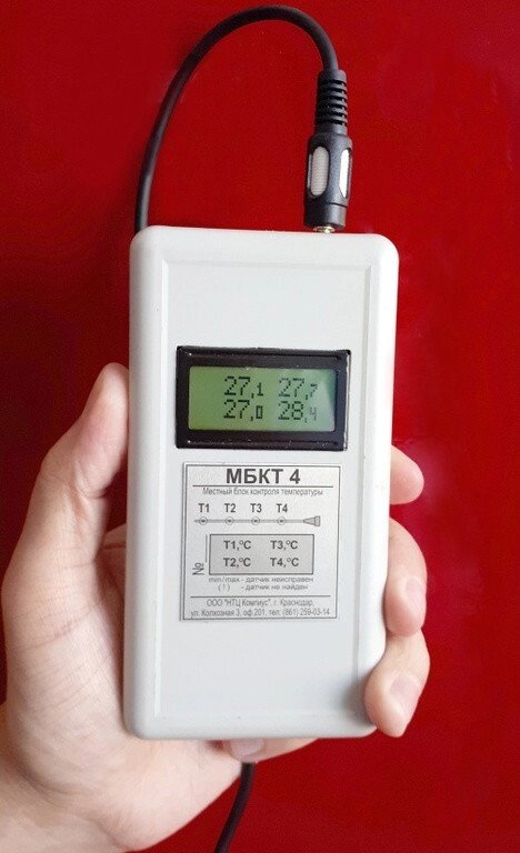 Индикаторный блок МБКТ-4 для многозонных термоштанг ТШМ от компании ООО "АССЕРВИС" лабораторное оборудование и весы по низким ценам. - фото 1