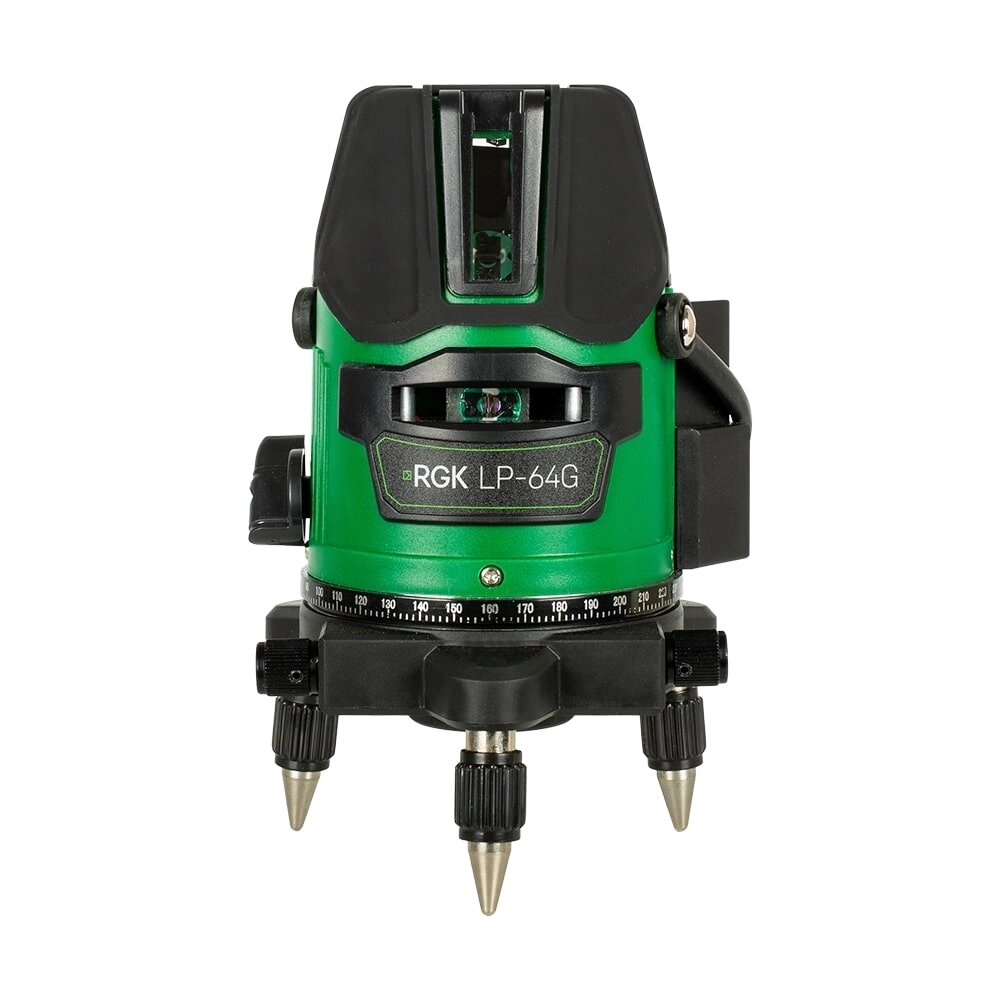 Комплект: лазерный уровень RGK LP-64G + штатив RGK LET-170 от компании ООО "АССЕРВИС" лабораторное оборудование и весы по низким ценам. - фото 1