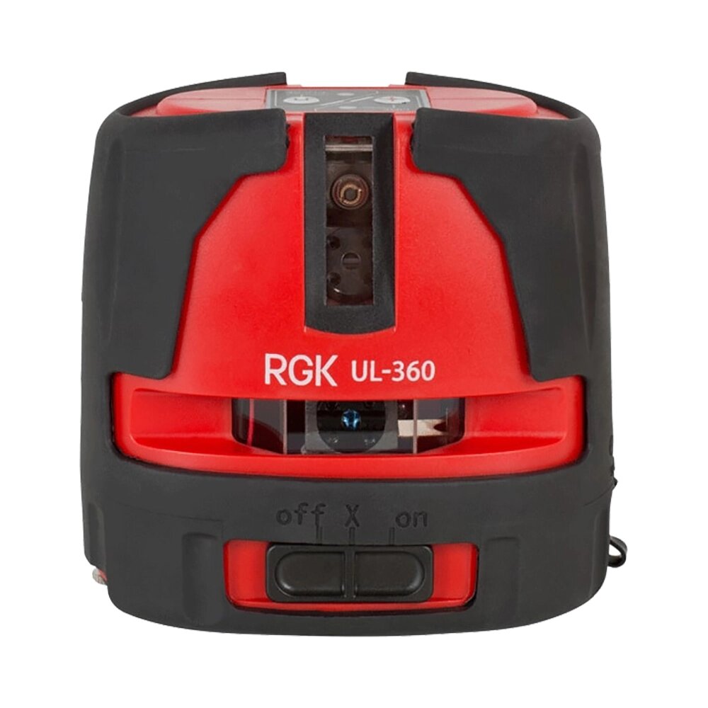 Комплект: лазерный уровень RGK UL-360 + штатив приемник рейка платформа от компании ООО "АССЕРВИС" лабораторное оборудование и весы по низким ценам. - фото 1