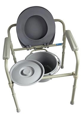 Кресло-туалет компактный арт. 10580 от компании ООО "АССЕРВИС" лабораторное оборудование и весы по низким ценам. - фото 1