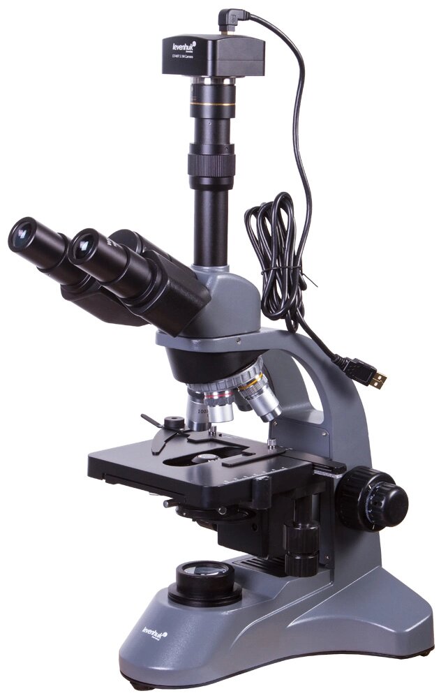Микроскоп цифровой Levenhuk D740T, 5,1 Мпикс, тринокулярный от компании ООО "АССЕРВИС" лабораторное оборудование и весы по низким ценам. - фото 1