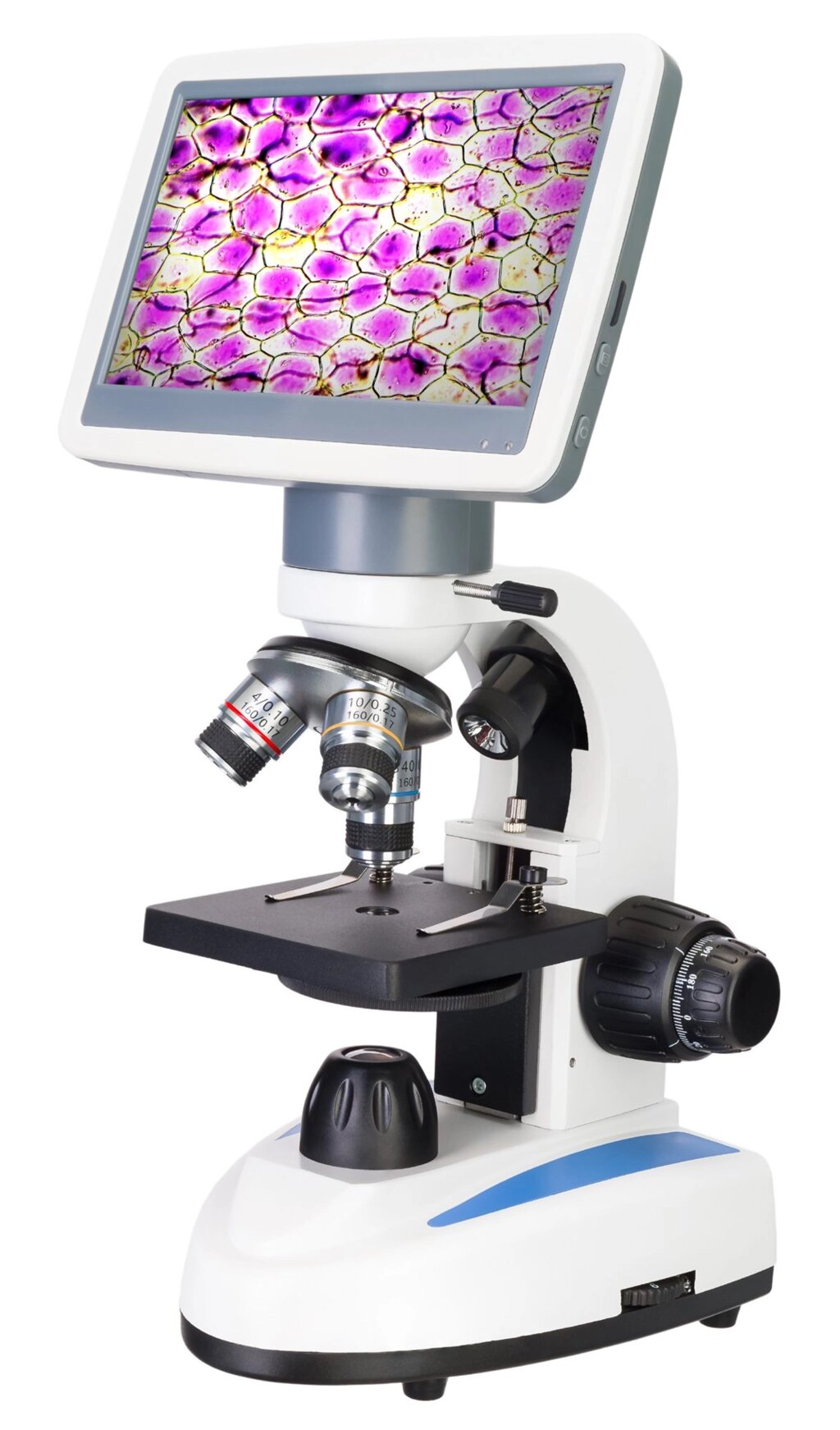 Микроскоп цифровой Levenhuk D85L LCD, монокулярный от компании ООО "АССЕРВИС" лабораторное оборудование и весы по низким ценам. - фото 1