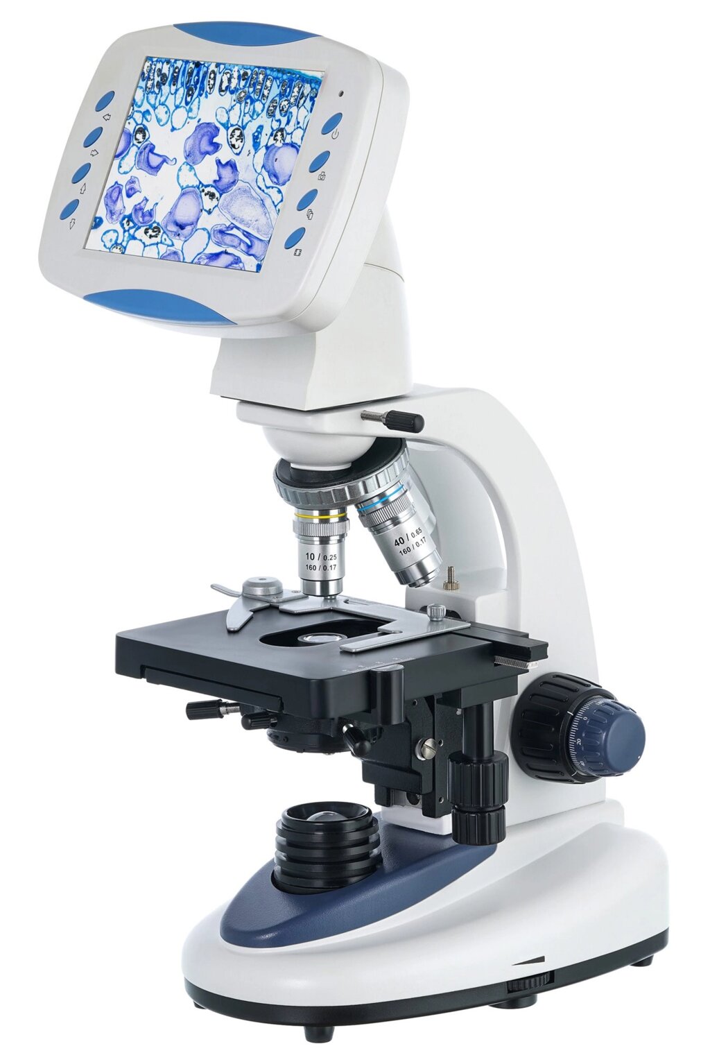 Микроскоп цифровой Levenhuk D90L LCD, монокулярный от компании ООО "АССЕРВИС" лабораторное оборудование и весы по низким ценам. - фото 1