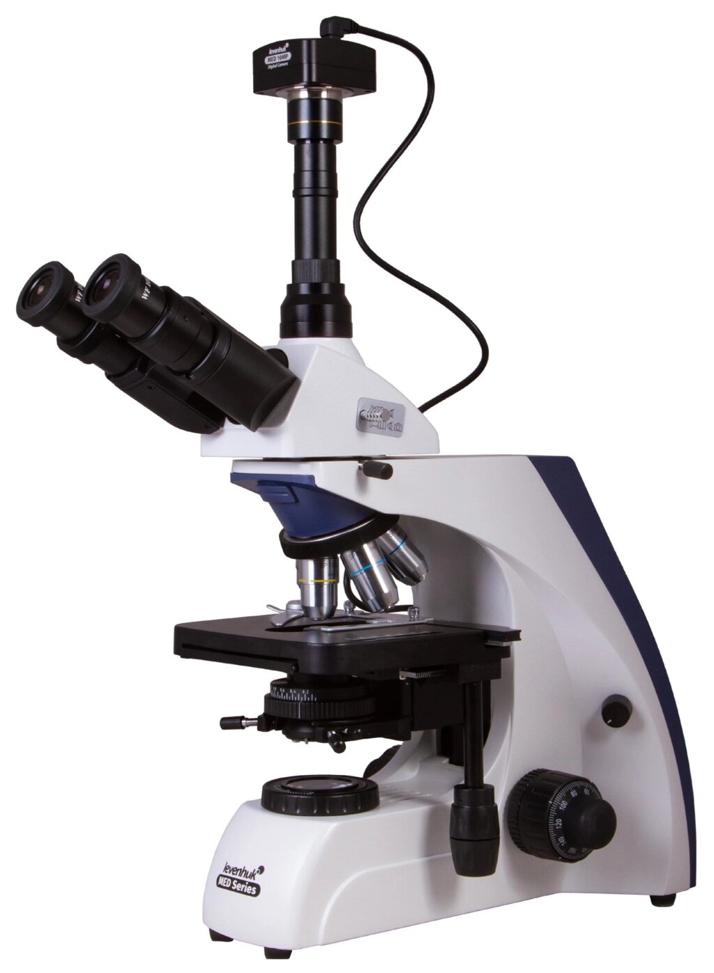 Микроскоп цифровой Levenhuk MED D30T, тринокулярный от компании ООО "АССЕРВИС" лабораторное оборудование и весы по низким ценам. - фото 1