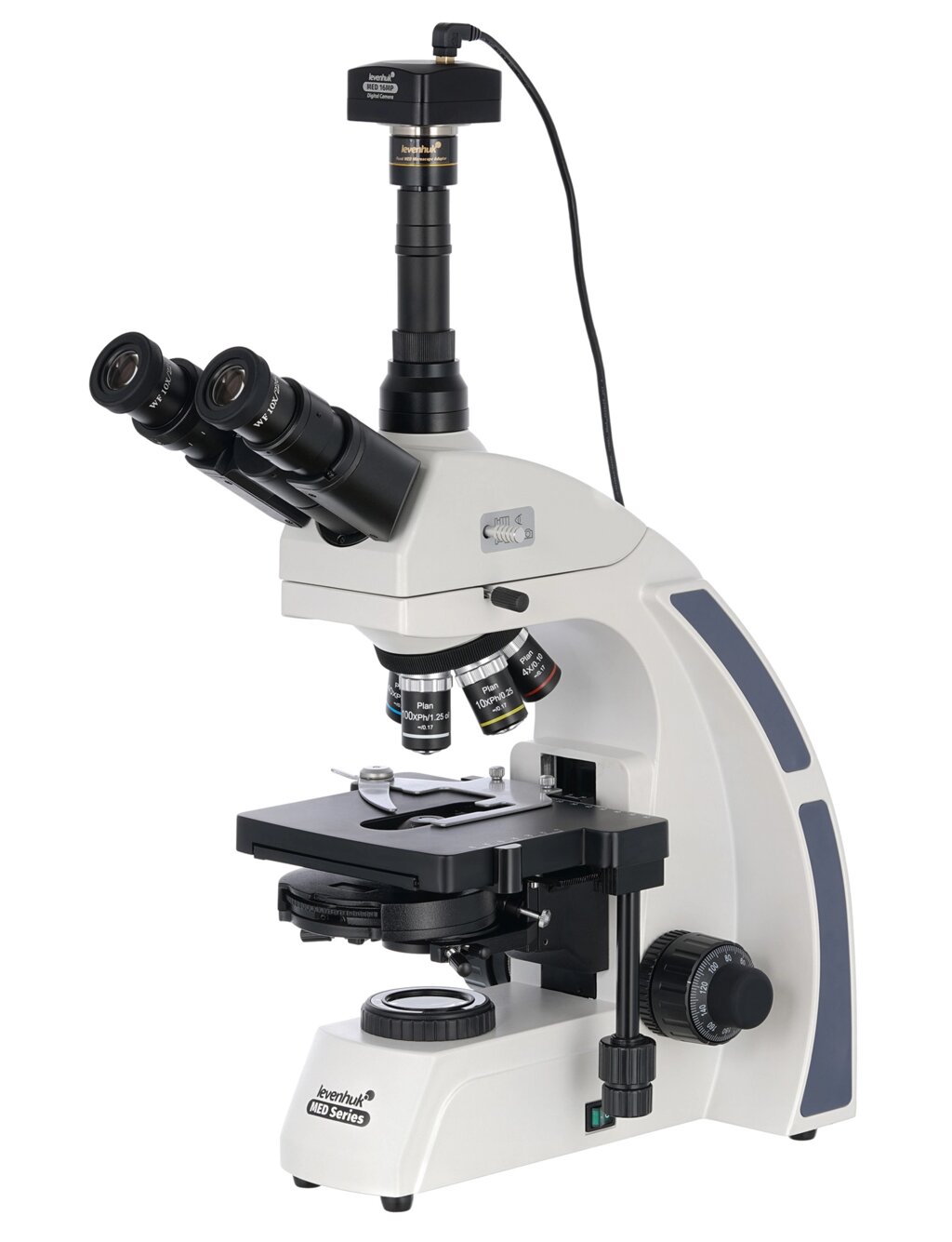 Микроскоп цифровой Levenhuk MED D45T, тринокулярный от компании ООО "АССЕРВИС" лабораторное оборудование и весы по низким ценам. - фото 1