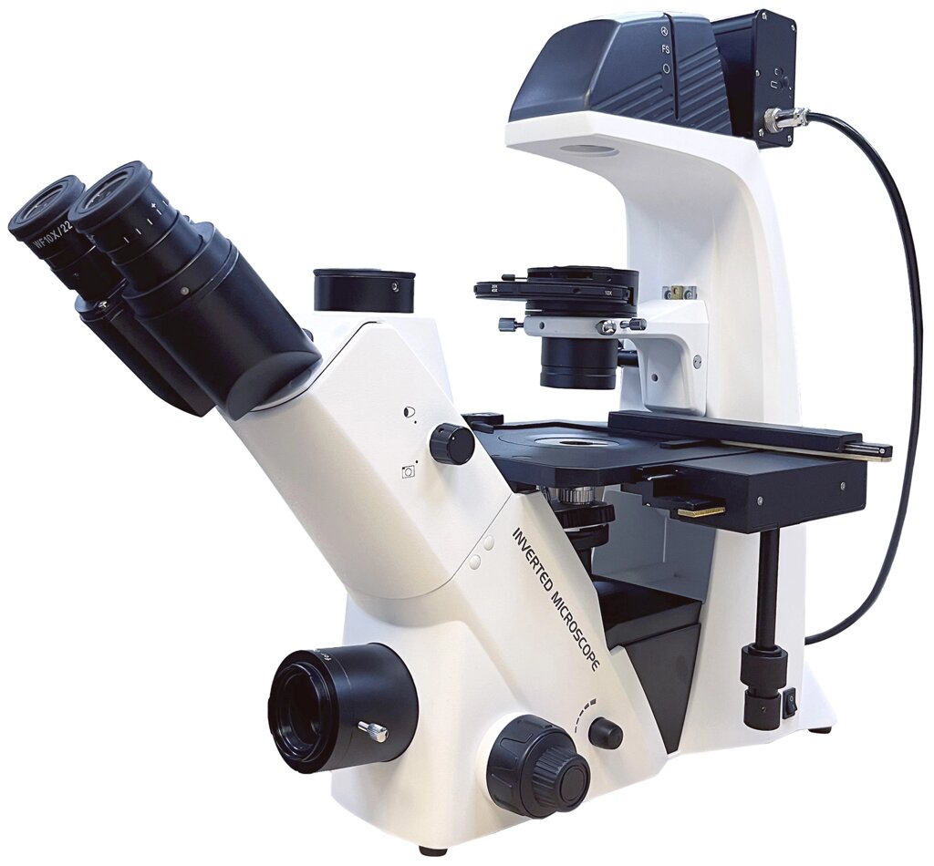 Микроскоп инвертированный Levenhuk MED IM400K от компании ООО "АССЕРВИС" лабораторное оборудование и весы по низким ценам. - фото 1