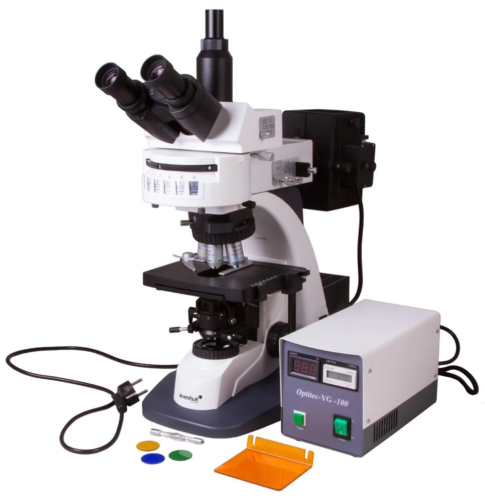 Микроскоп Levenhuk MED PRO 600 Fluo от компании ООО "АССЕРВИС" лабораторное оборудование и весы по низким ценам. - фото 1