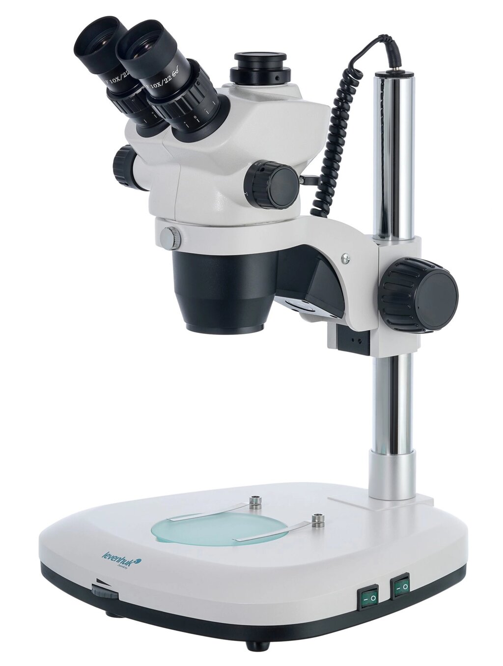 Микроскоп Levenhuk ZOOM 1T, тринокулярный от компании ООО "АССЕРВИС" лабораторное оборудование и весы по низким ценам. - фото 1