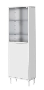 Шкаф металлический двухсекционный, одностворчатый ШМ-01-МСК (верх – стекло, низ – металл)(код МСК-645.02 )