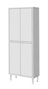 Шкаф металлический двухсекционный, двустворчатый ШМ-04-МСК (верх – металл, низ – металл)(код МСК-647.01)
