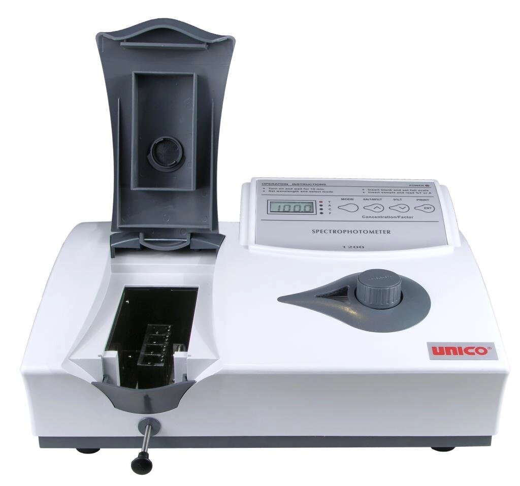 Спектрофотометр UNICO 1201 от компании ООО "АССЕРВИС" лабораторное оборудование и весы по низким ценам. - фото 1