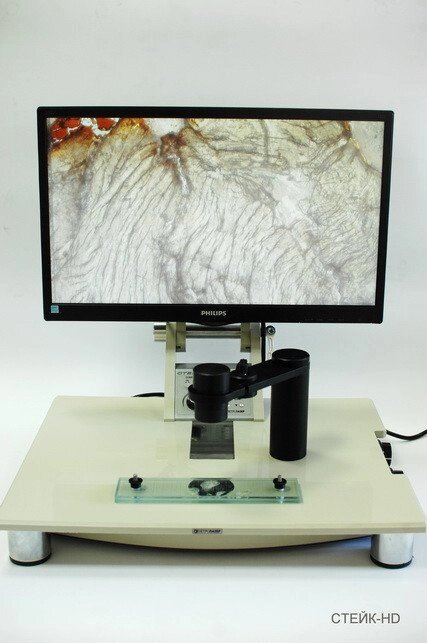 Стейк HD трихинеллоскоп с электронным выводом изображения высокого разрешения от компании ООО "АССЕРВИС" лабораторное оборудование и весы по низким ценам. - фото 1