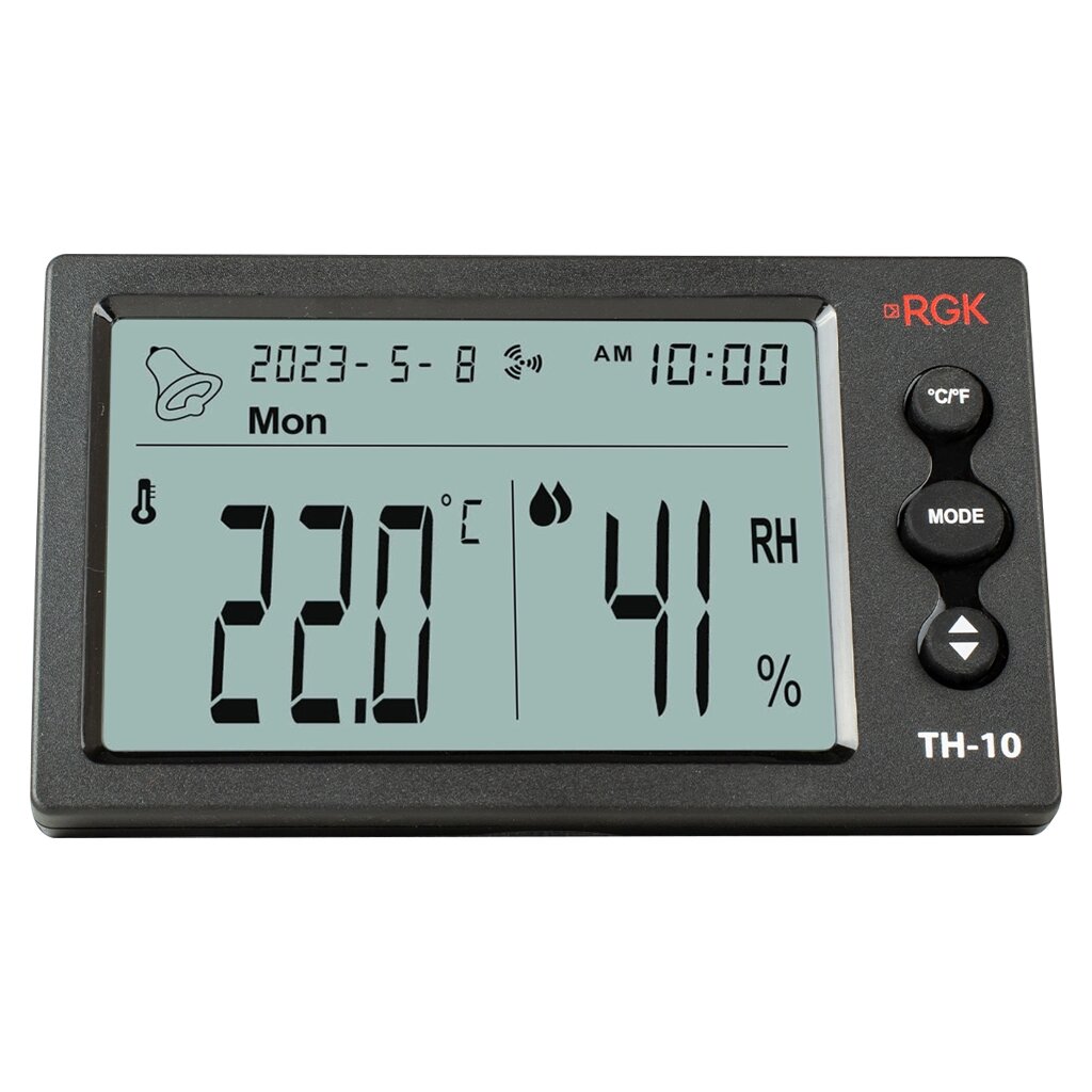 Термогигрометр RGK TH-10 от компании ООО "АССЕРВИС" лабораторное оборудование и весы по низким ценам. - фото 1