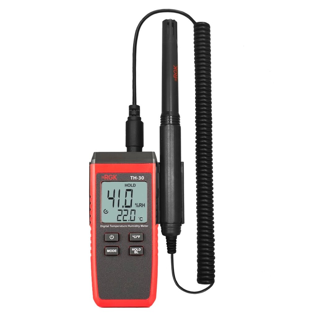 Термогигрометр RGK TH-30 от компании ООО "АССЕРВИС" лабораторное оборудование и весы по низким ценам. - фото 1