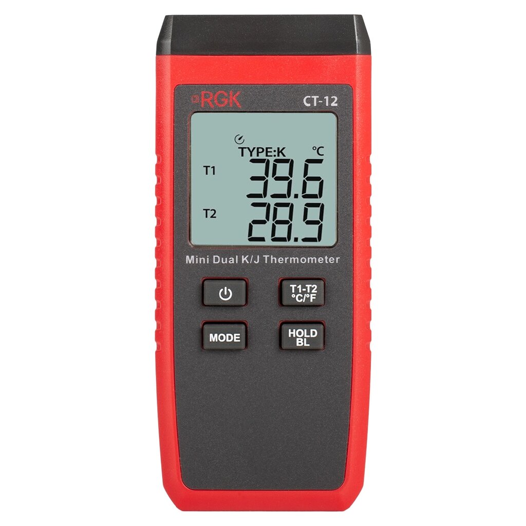 Термометр RGK CT-12 с поверкой от компании ООО "АССЕРВИС" лабораторное оборудование и весы по низким ценам. - фото 1