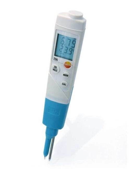 Testo 206-pH2 карманный pH-метр от компании ООО "АССЕРВИС" лабораторное оборудование и весы по низким ценам. - фото 1