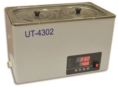 UT-4302 Баня водяная двухместная от компании ООО "АССЕРВИС" лабораторное оборудование и весы по низким ценам. - фото 1