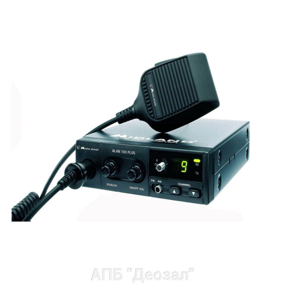 ALAN 100 Plus радиостанция автомобильная (27МГц, 40Ch, 4 Вт, AM/FM) от компании АПБ "Деозал" - фото 1