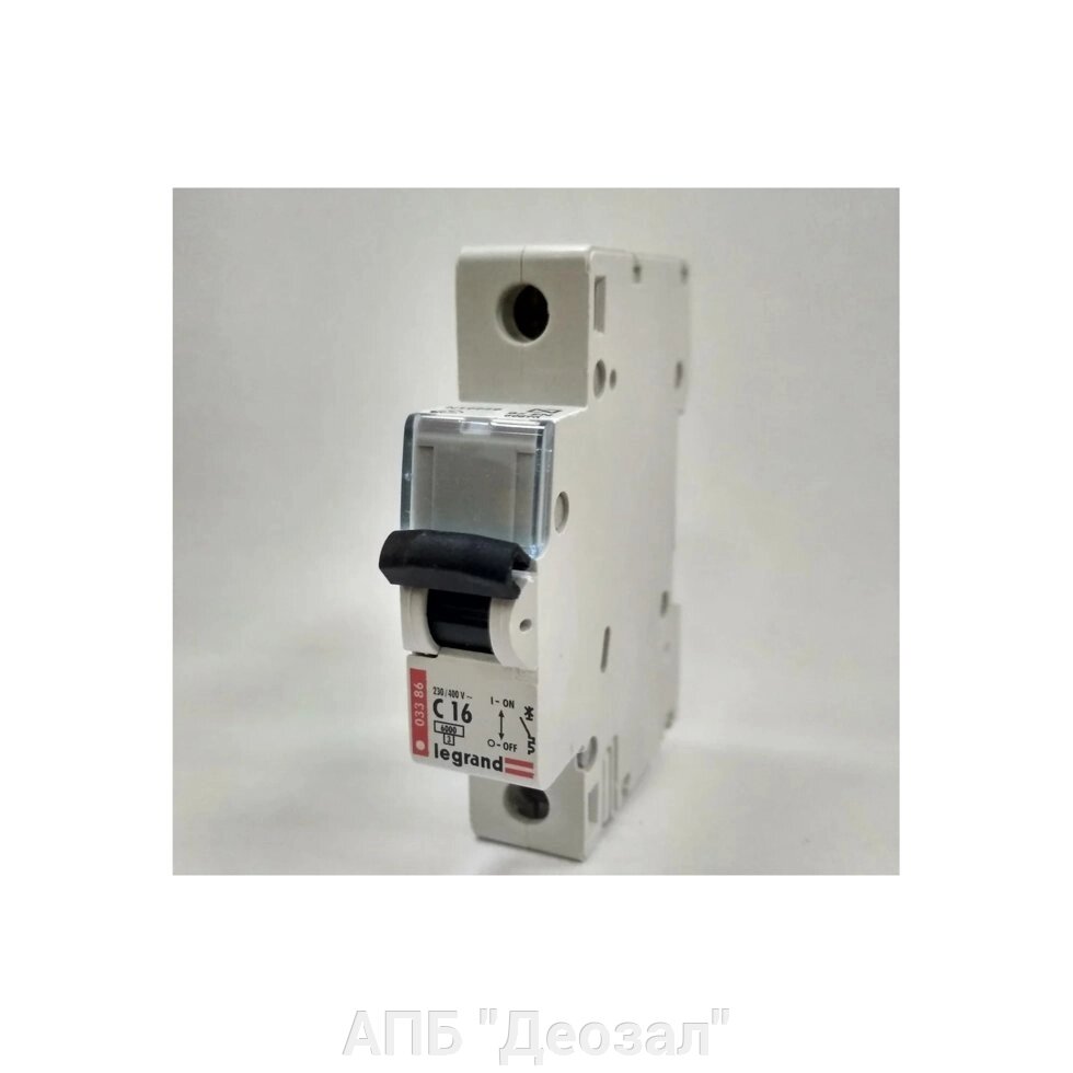 Автоматический выключатель LEGRAND L/003386 1P, 16A, тип С, 1М от компании АПБ "Деозал" - фото 1
