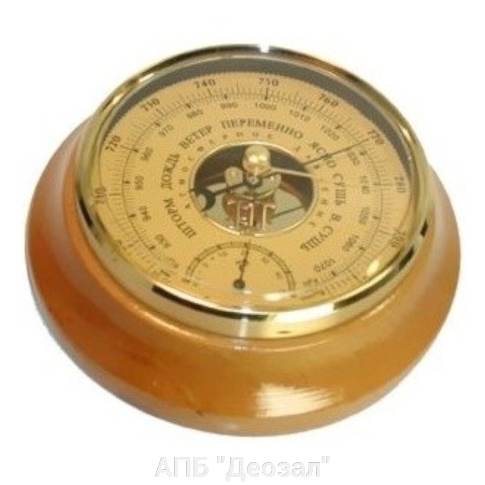 Барометр с термометром БТК-СН 17 (золото) от компании АПБ "Деозал" - фото 1