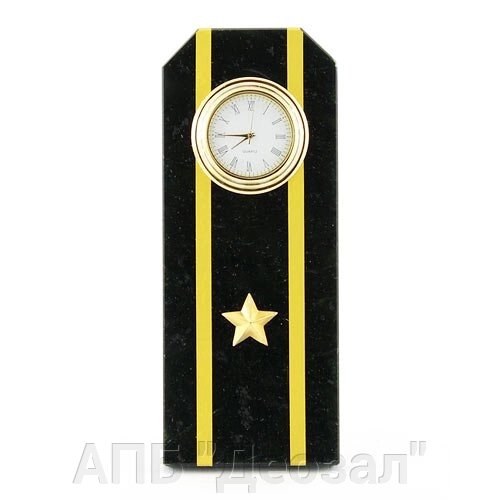 Часы "Погон майор  ВМФ" (змеевик) от компании АПБ "Деозал" - фото 1
