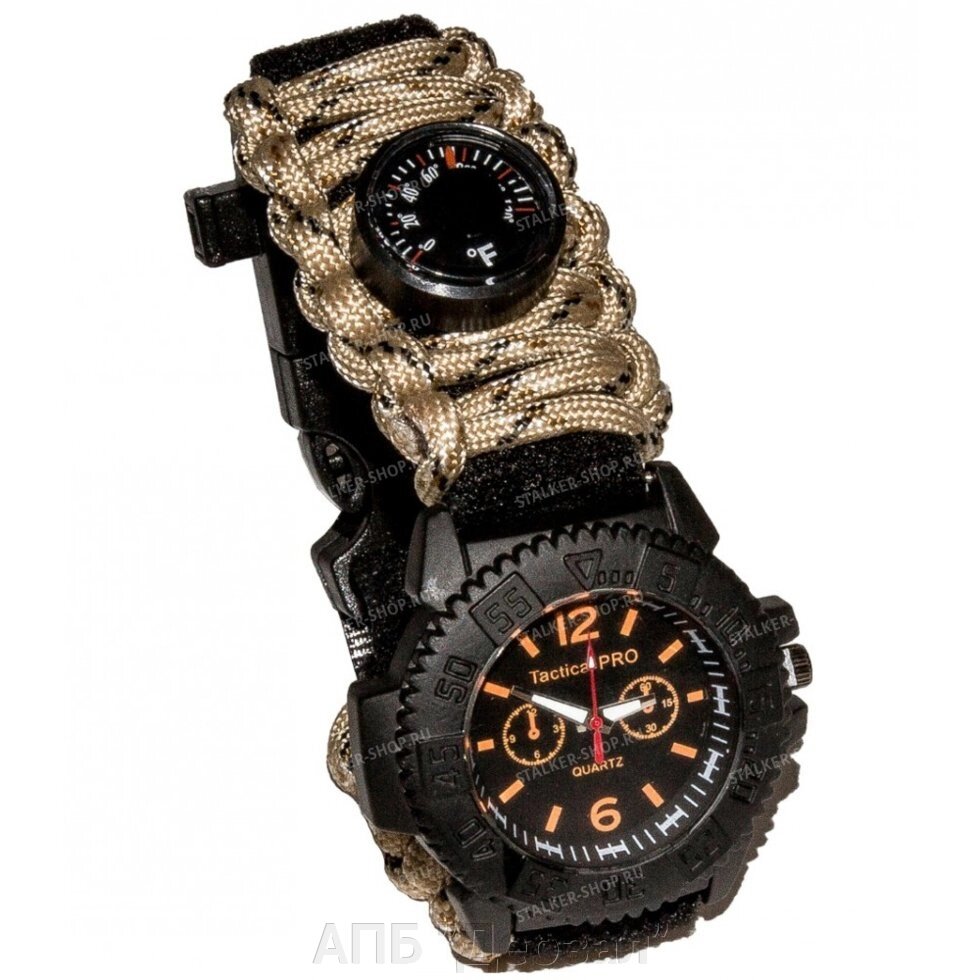 Часы тактические Watch Adjustable с компасом от компании АПБ "Деозал" - фото 1