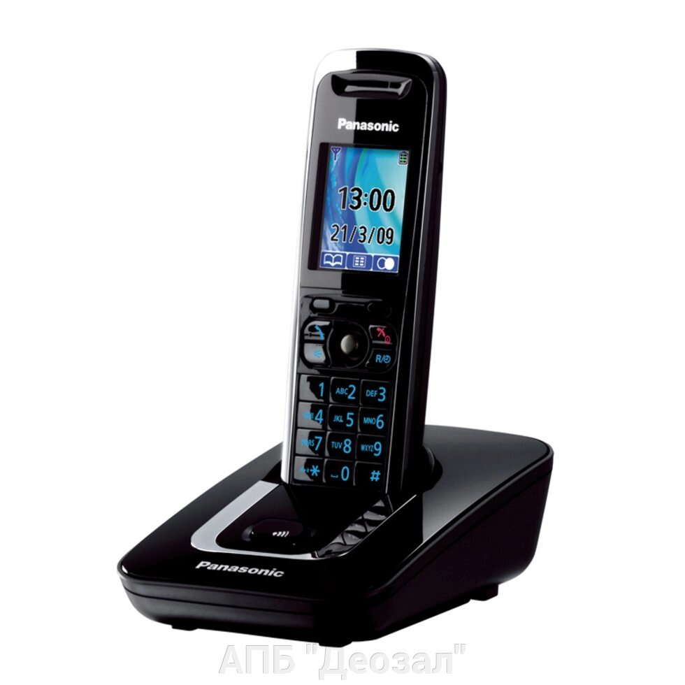 DECT телефон Panasonic KX-TG8411RUB (Black, АОН, caller ID, память 200 номеров, до 6 доп. трубок (KX от компании АПБ "Деозал" - фото 1