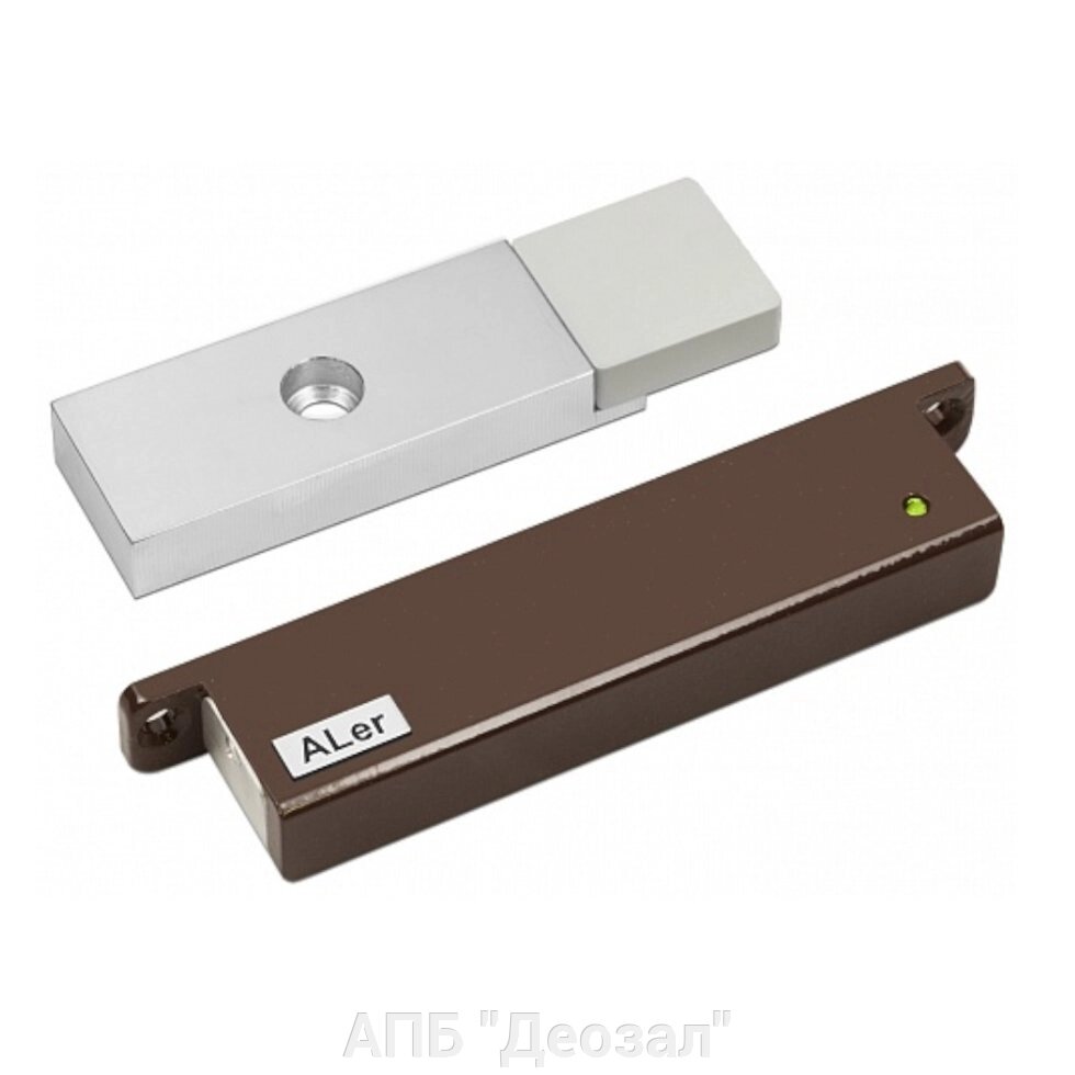 Электромагнитный замок AL-150 накладной (коричневый) от компании АПБ "Деозал" - фото 1