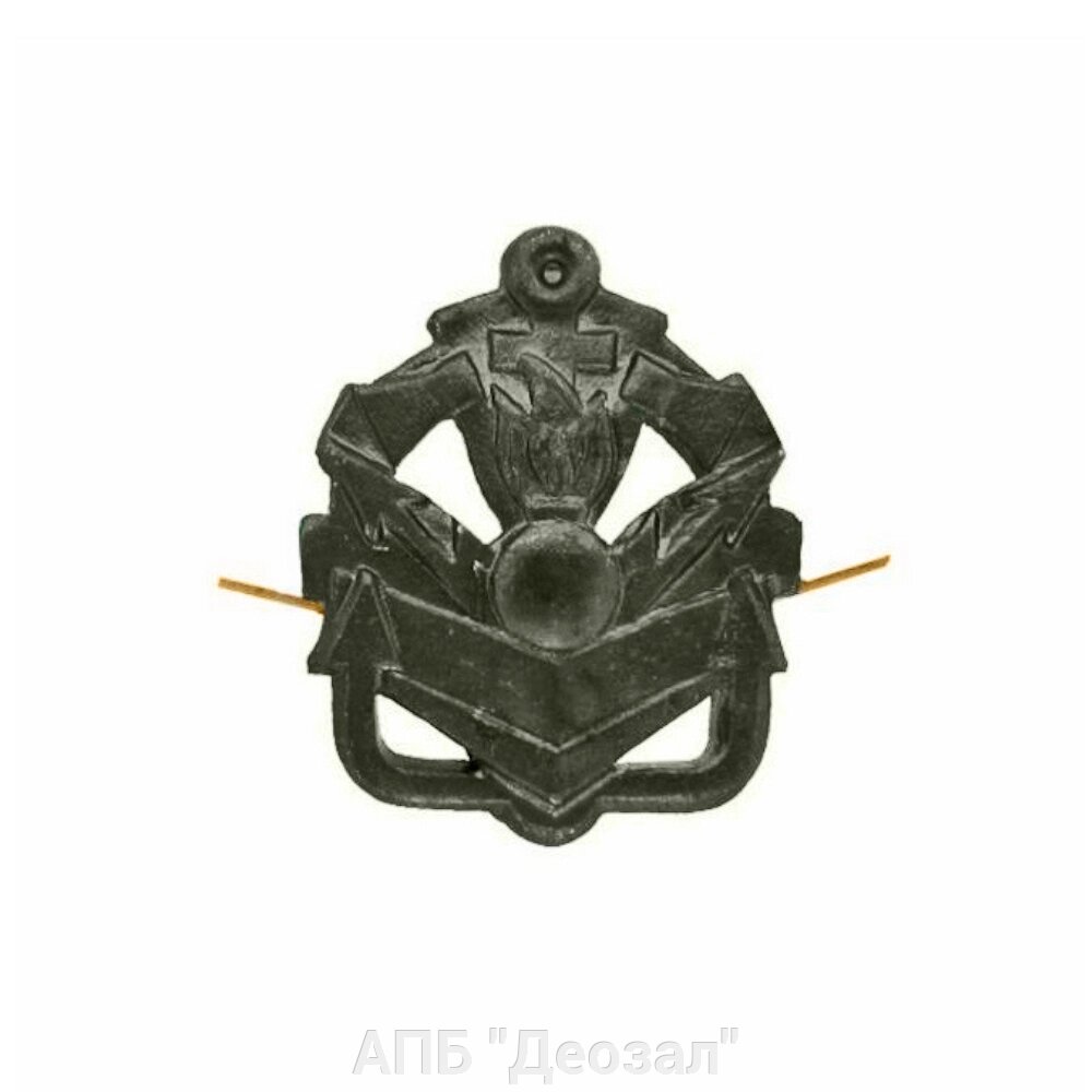Эмблема петличная "Инженерные войска"  в\с нового образца защитного цвета от компании АПБ "Деозал" - фото 1