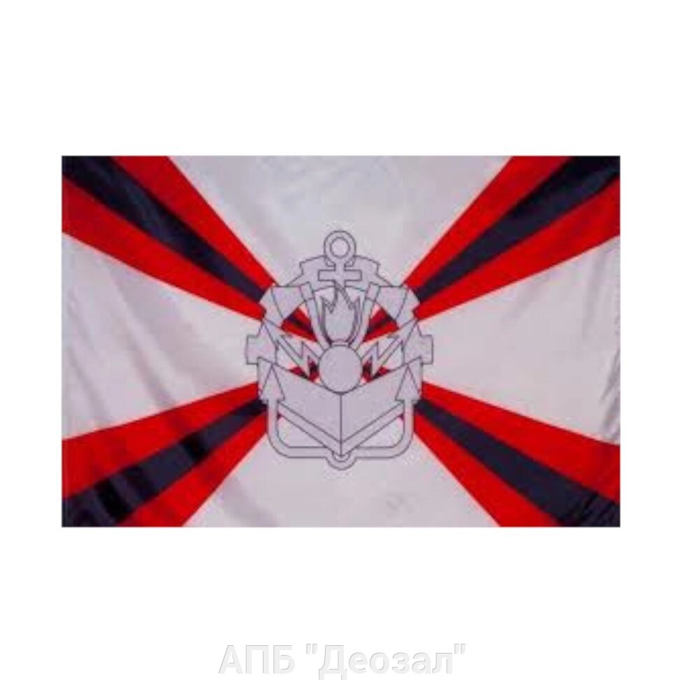Флаг Инженерных войск РФ (90х135) от компании АПБ "Деозал" - фото 1