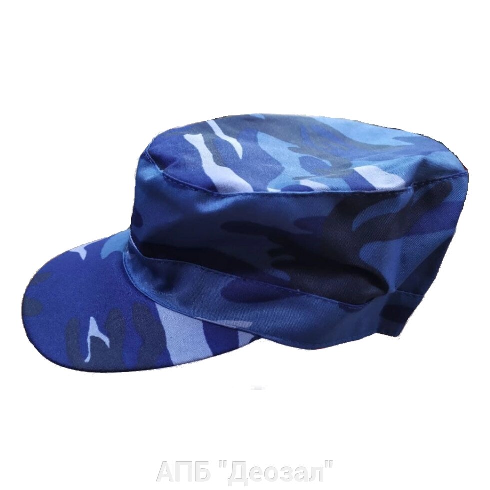 Кепи синий КМФ на липучке от компании АПБ "Деозал" - фото 1