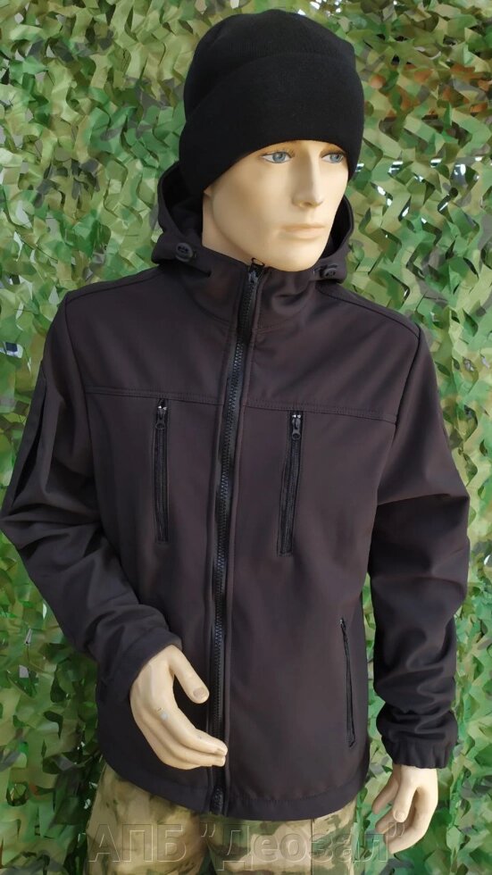 Куртка тактическая СофтШел черная от компании АПБ "Деозал" - фото 1