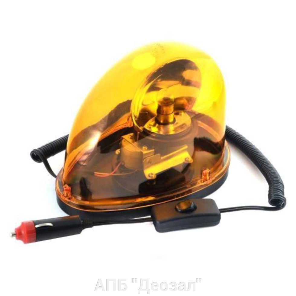 Маяк проблесковый Капля 12V оранжевый от компании АПБ "Деозал" - фото 1
