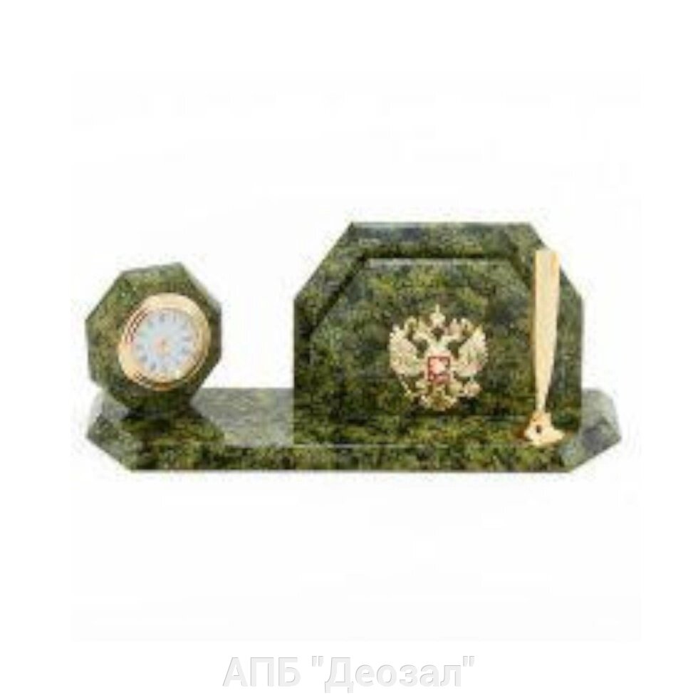 Мини набор Герб с часами от компании АПБ "Деозал" - фото 1