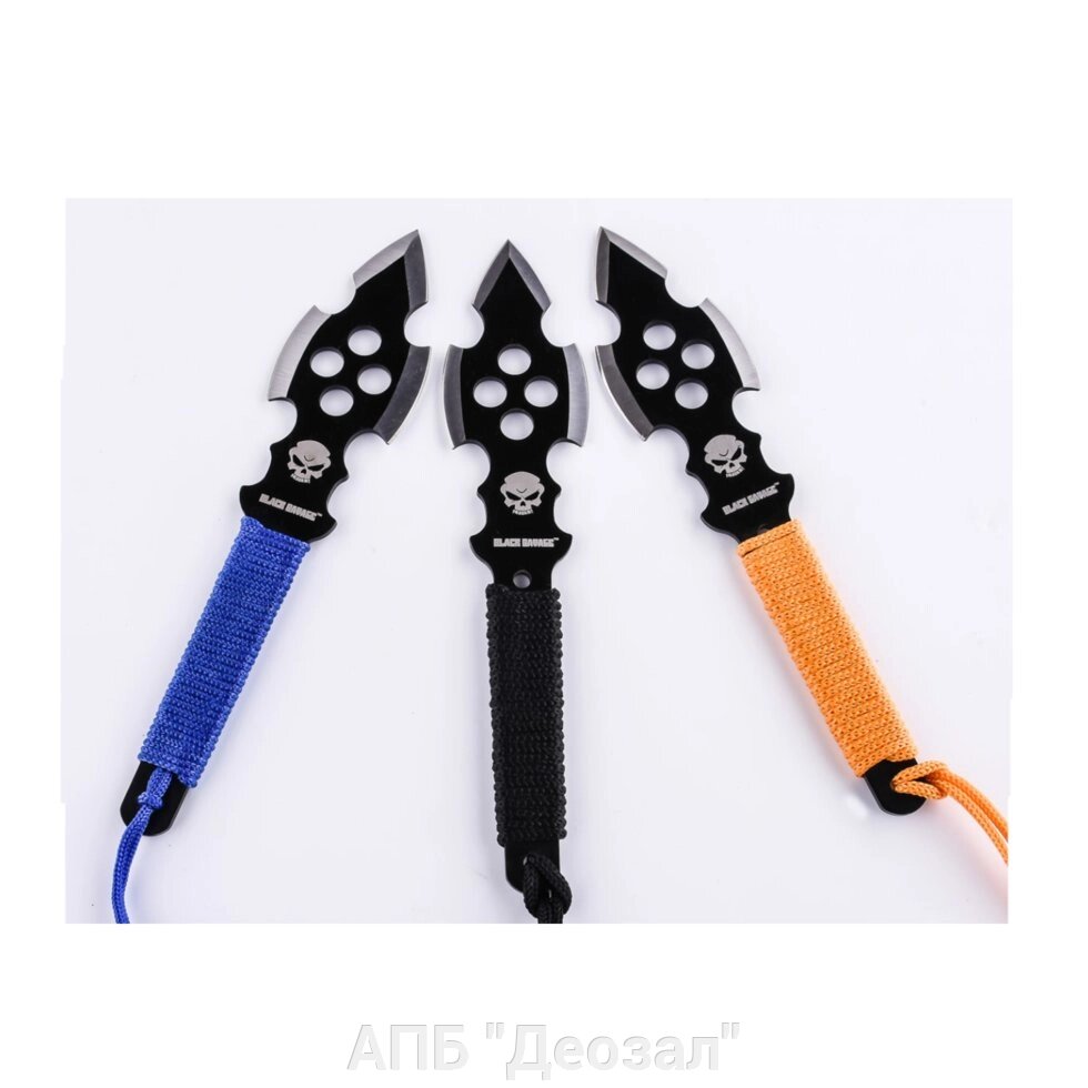Набор ножей метательных Black Savage от компании АПБ "Деозал" - фото 1