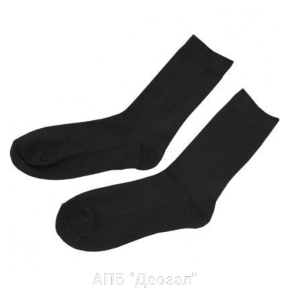 Носки мужские черные от компании АПБ "Деозал" - фото 1