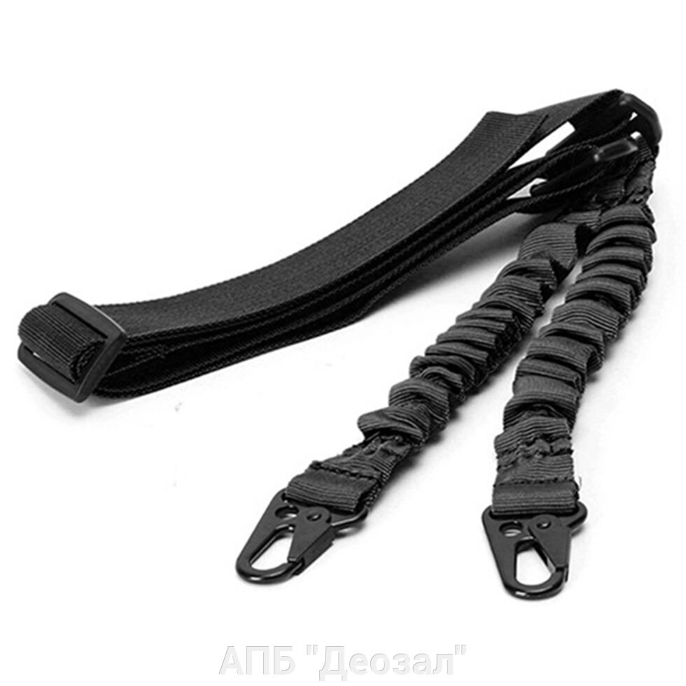 Оружейный ремень двухточечный черный от компании АПБ "Деозал" - фото 1