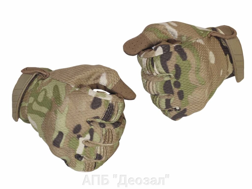 Перчатки тактические утепленные КМФ от компании АПБ "Деозал" - фото 1
