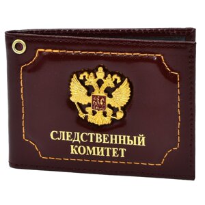 Обложка для удостоверения с мет. эмблемой (Следственный комитет РФ)