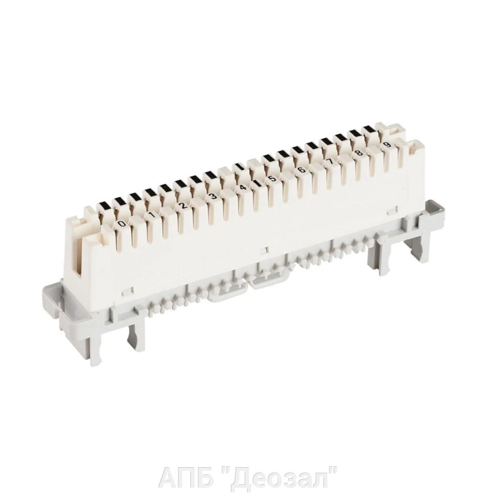 Плинт размыкаемый 10 pin 09 PROCONNECT (монтаж на рейку + хомут) - опт
