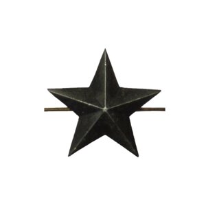 Звезда 20 мм черного цвета