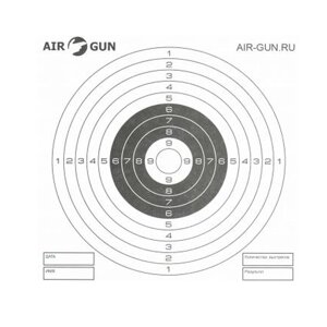 Мишени белые AIR-GUN. RU (50шт)