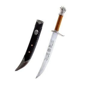 Сувенирный меч с плетеной рукояткой (ножны с черепом)
