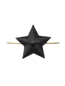 Звезда 13 мм черного цвета ( ребристая)