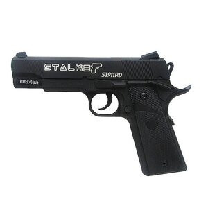 Пистолет Stalker S1911RD 4.5мм. (блоубэк)
